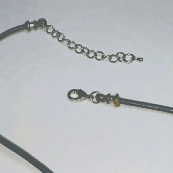 Turquoise Necklace 16" cord - Picture 3 of 5